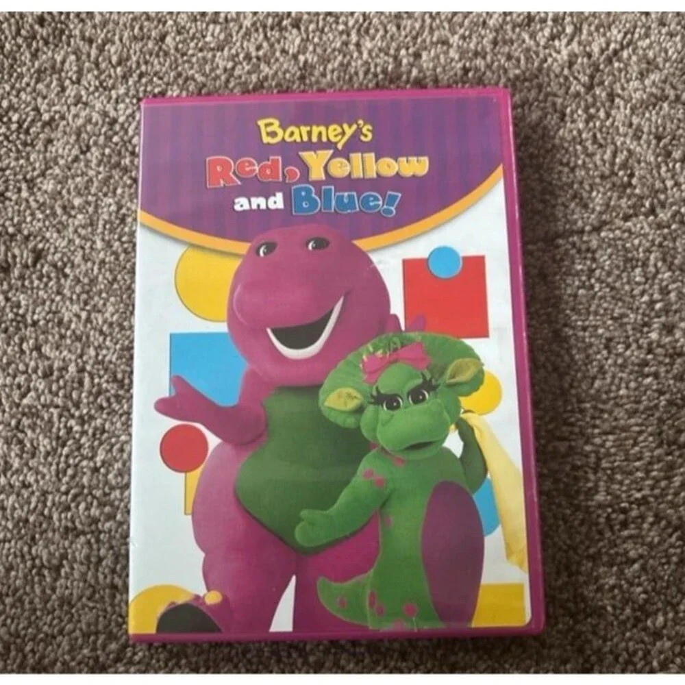 Barney red yellow and blue dvd